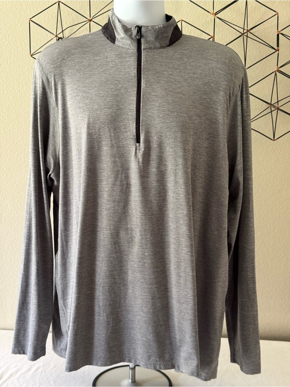 GREYSON Guide Sport Lightweight 1/4 Zip Long Sleeve - Dark Gray - Men’s XXL